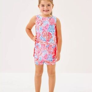 Lily Pulitzer Girls Mini Romey Shift Dress Set